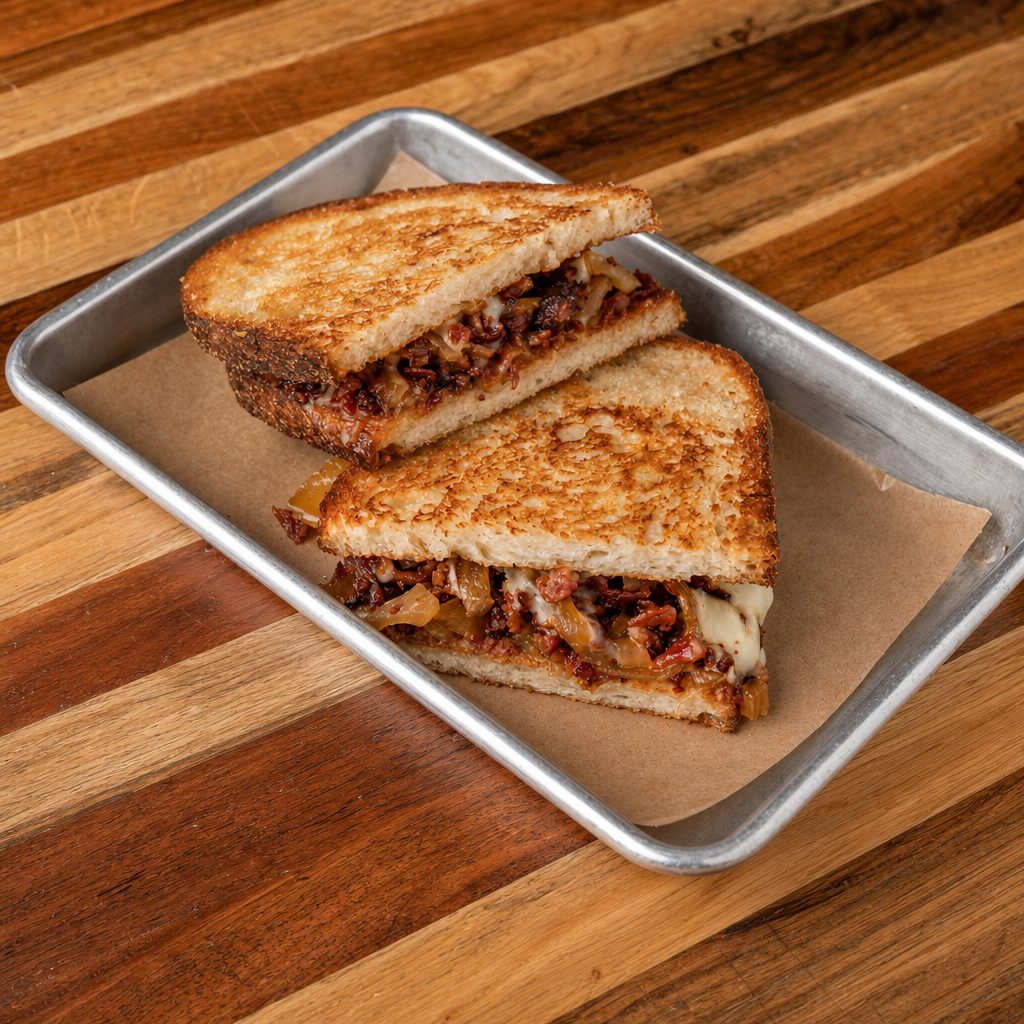 Brie & Bacon Grilled Cheese.