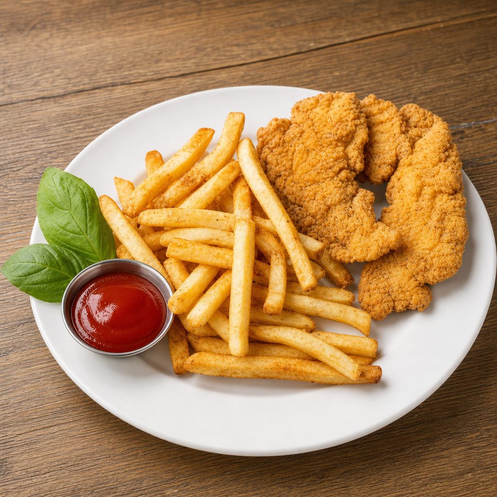 Kids Chicken Strips Combo.