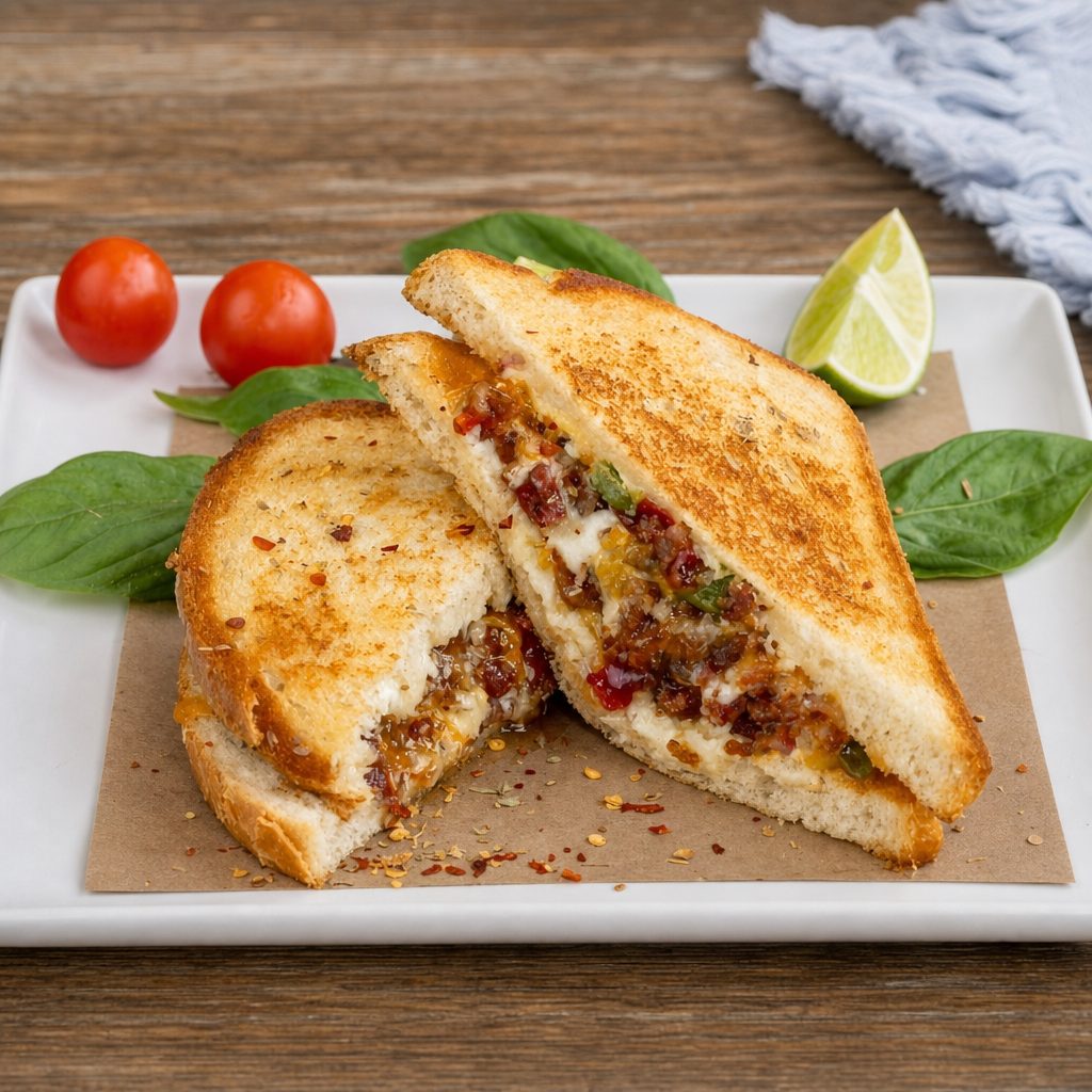 Bacon Jalapeño Popper Grilled Cheese.