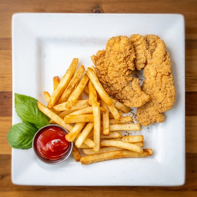 Kids Chicken Strips Combo.