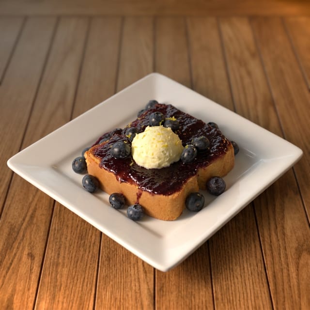 Blueberry Pound Cake.