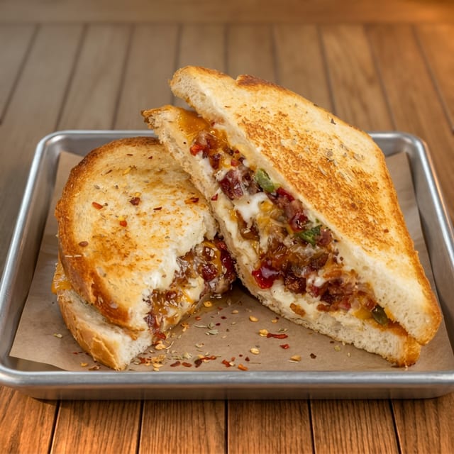 Bacon Jalapeño Popper Grilled Cheese.